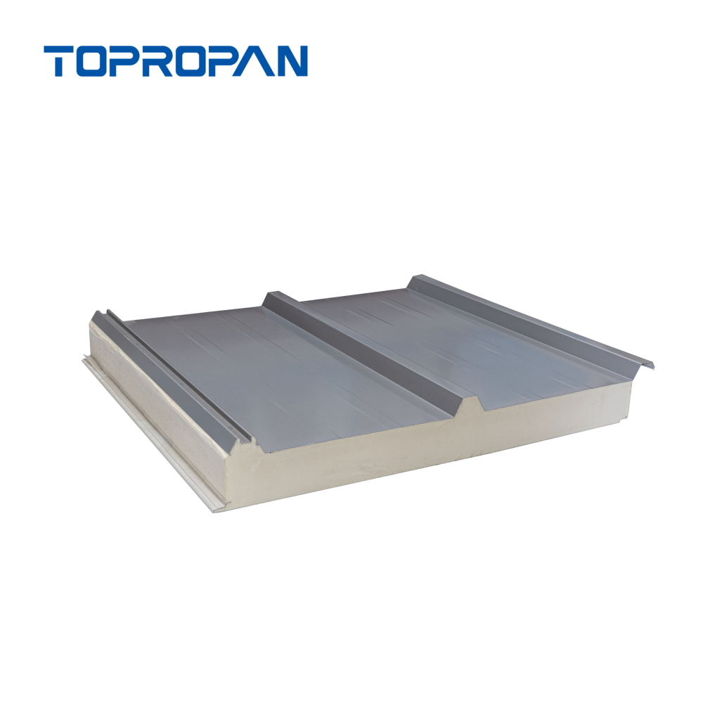 Painel sanduíche de telhado personalizado de 3 costelas PU/PUR/PIR