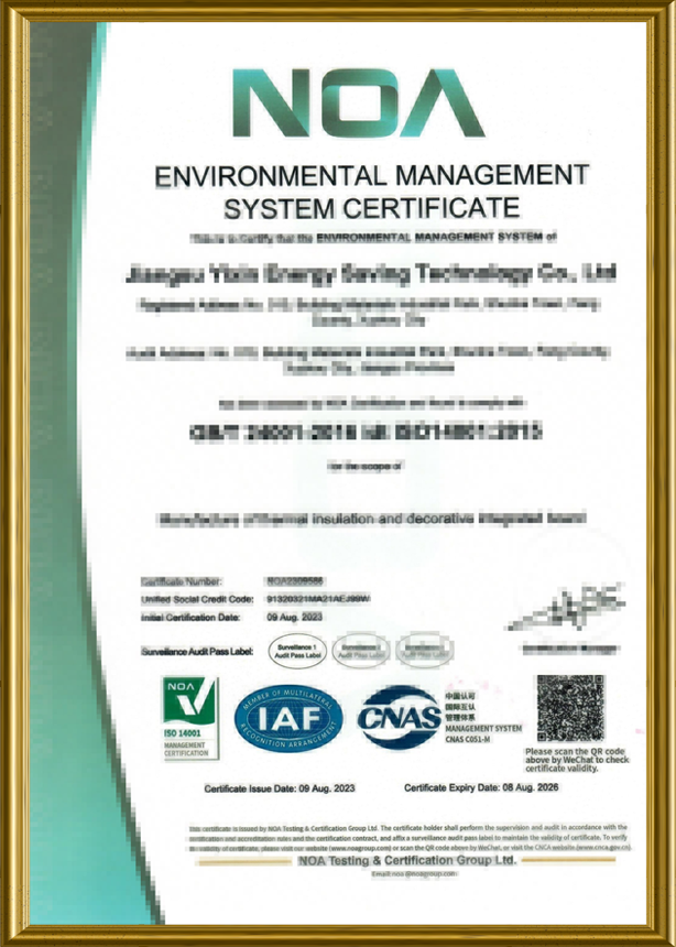 Certificado de Sistema de Gestão Ambiental