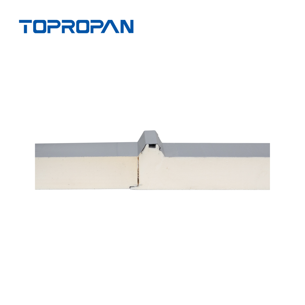 Painel sanduíche de telhado personalizado de 3 costelas PU/PUR/PIR